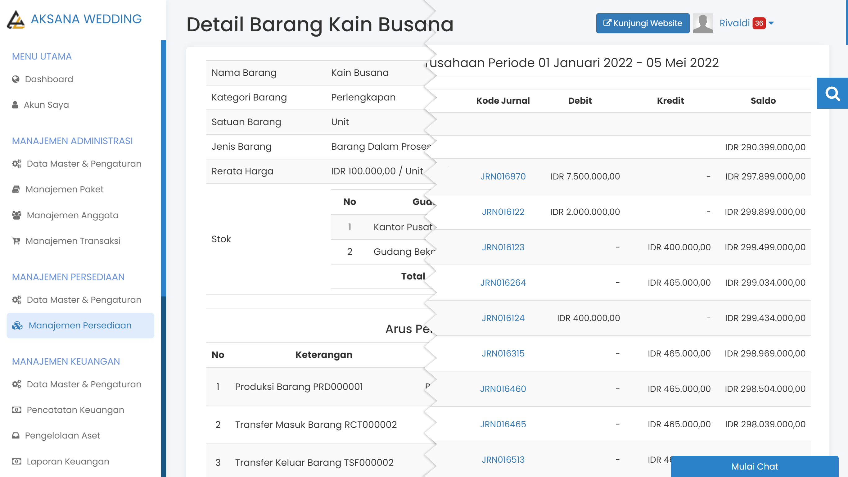 Terintegrasi Dengan Sistem Akuntansi Keuangan